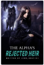 The Alpha’s Rejected Heir novel cover shows a werwolf with fierce eyes