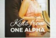 Kids From One Alpha cover shows a man in black tux and a lady in a white dress