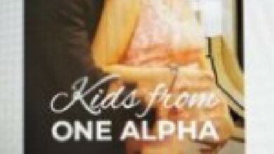 Kids From One Alpha cover shows a man in black tux and a lady in a white dress