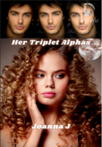 Her Triplet Alphas novel cover shows three identical female